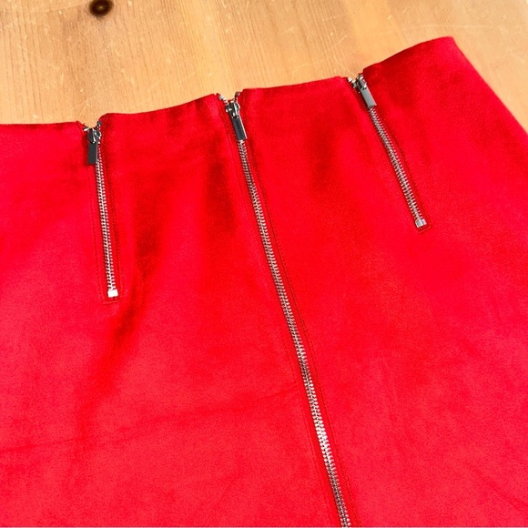 Women Red Mini Skirt - Picture 2 of 3